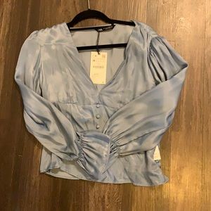 Zara Satin Effect Blouse